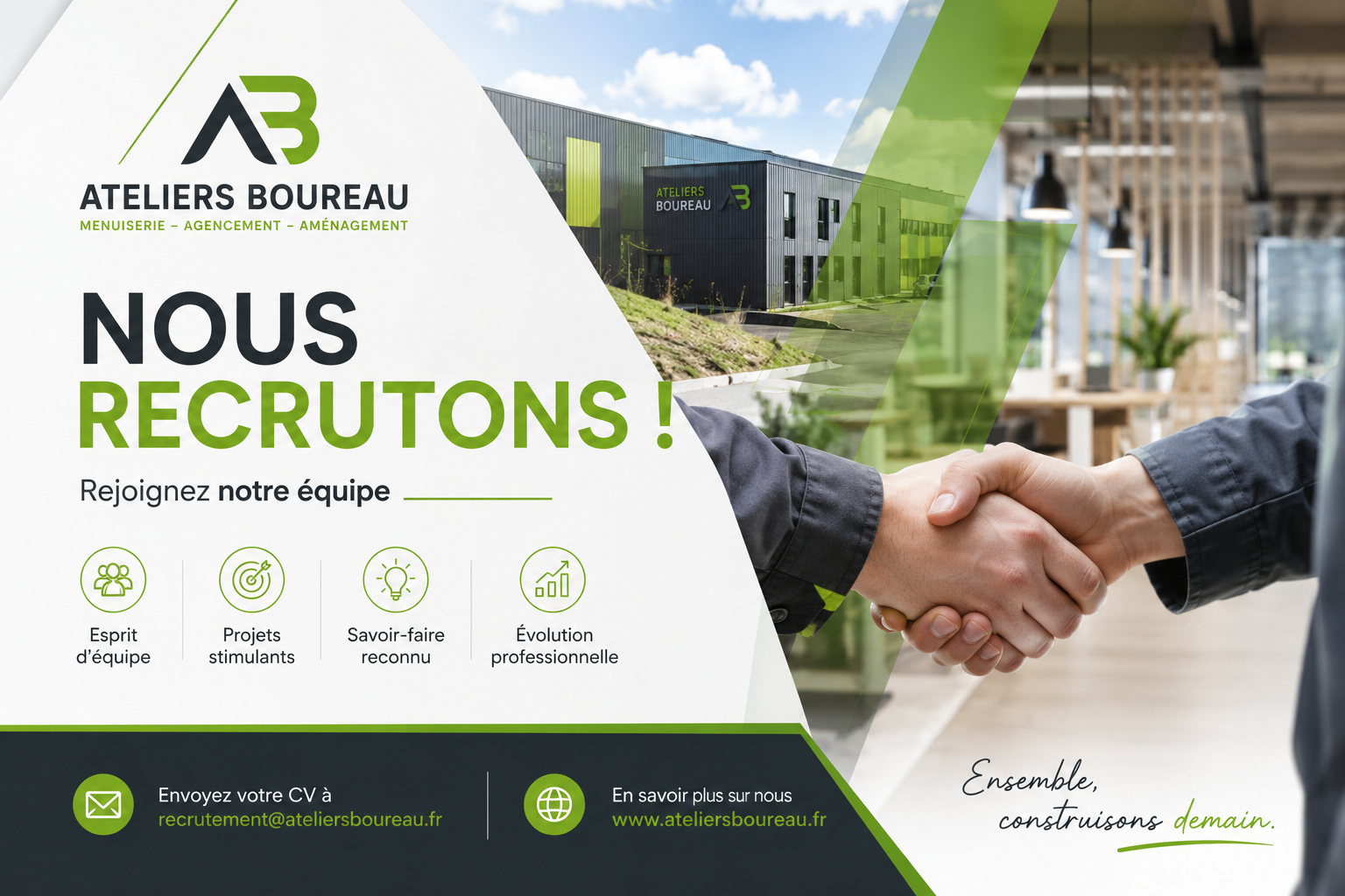 Recrutement Menuisier / Agenceur